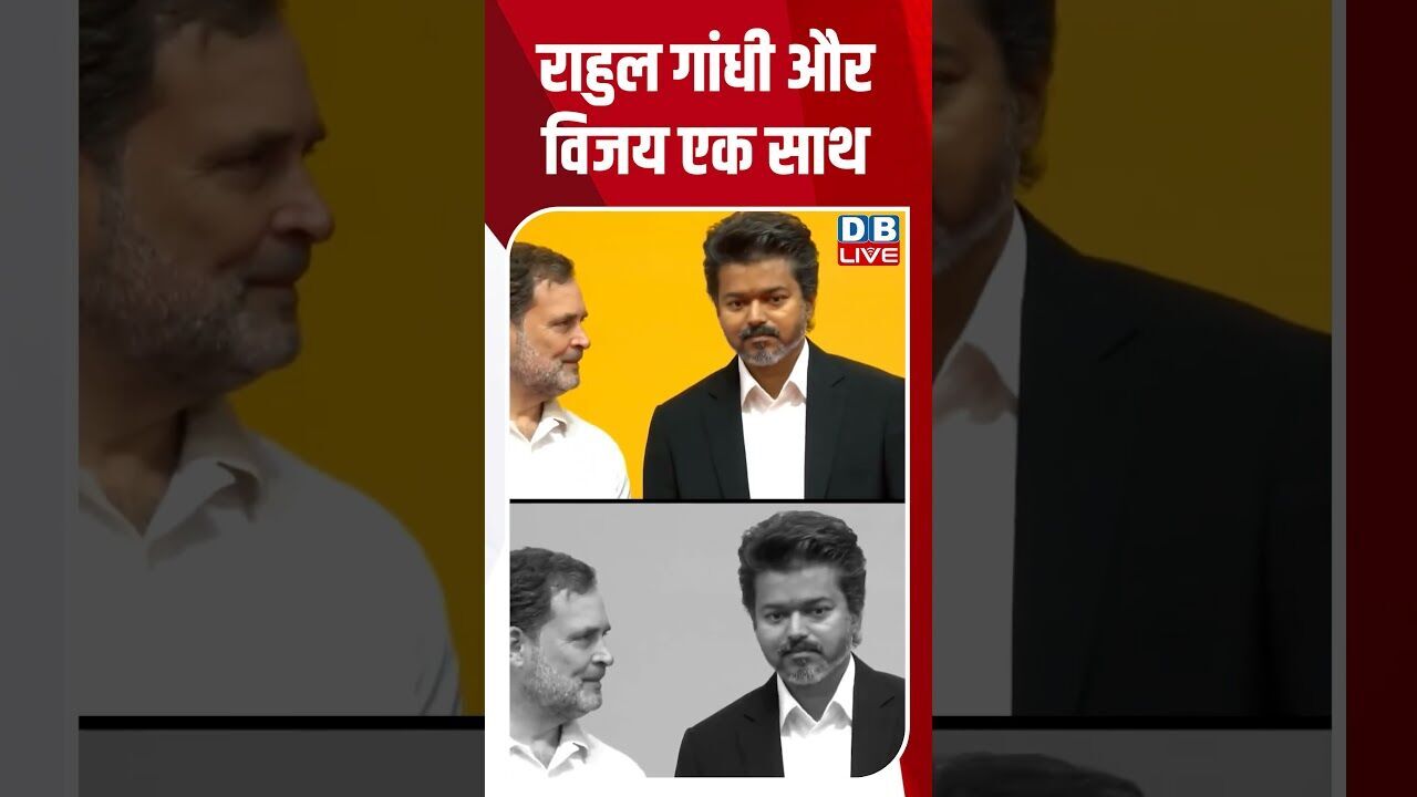 राहुल गांधी और विजय एक साथ #breakingnews #latestnews #shortsvideo #news #dblive