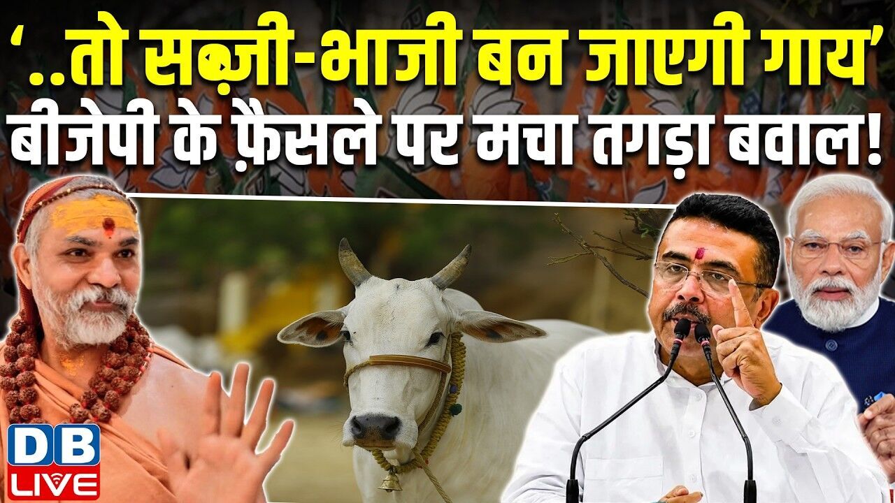 ‘..तो सब्ज़ी-भाजी बन जाएगी गाय’,बीजेपी के फ़ैसले पर मचा तगड़ा बवाल! | Agnimitra Paul | #dblive