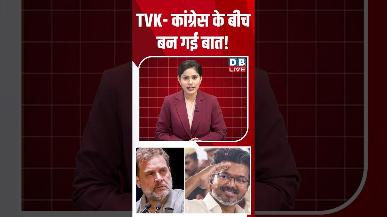 TVK - कांग्रेस के बीच बन गई बात! #dblive #shortsvideo #breakingnews #news #latestnews #bjp