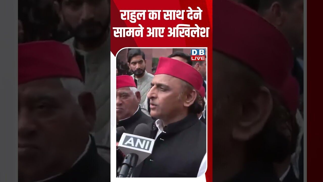 राहुल का साथ देने सामने आए अखिलेश #dblive #shortsvideo #youtubeshorts #news #ajitpawar #video
