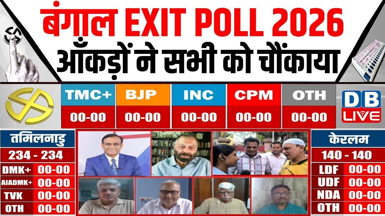 West Bengal Exit Poll Results:  बंगाल EXIT POLL 2026-आँकड़ों ने सभी को चौंकाया | mamata banerjee