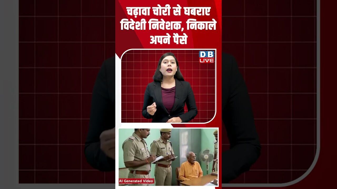 चढ़ावा चोरी से घबराए विदेशी निवेशक, निकाले अपने पैसे #dblive #shortsvideo #breakingnews #latestnews